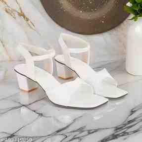 Women Block Heels with Ankle Loop And Girls